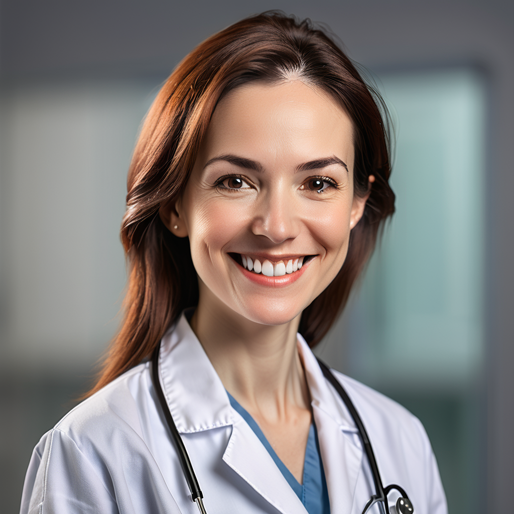 photo of a female doctor, smiling, headshot.13.3142553916